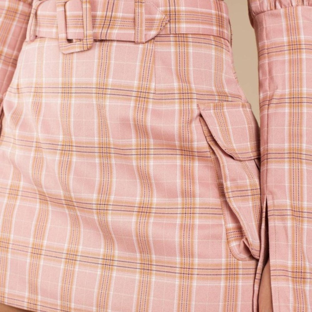 Sold out! Winston Pink Multi Plaid Skirt